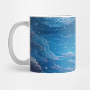 Blue angel in a alien jungle planet Mug